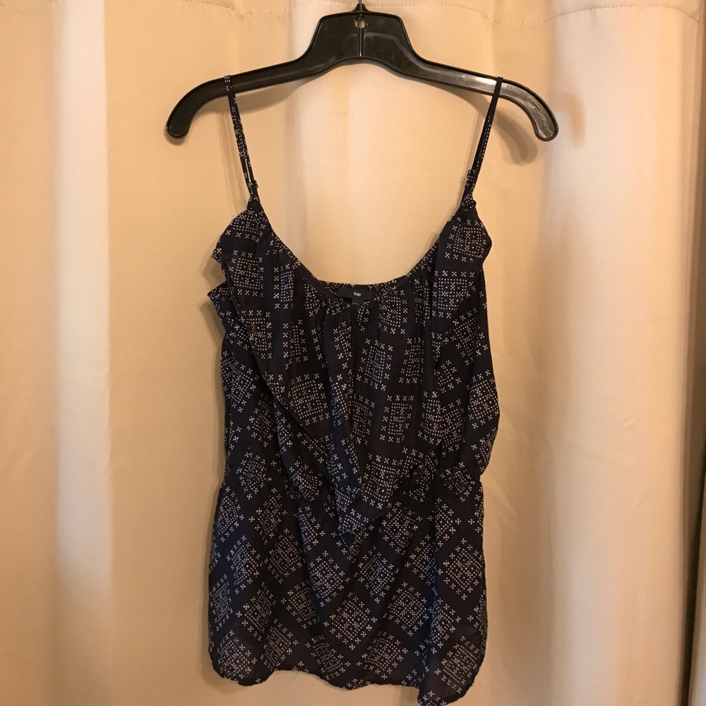 Gap navy blue and white camisole. Size small.