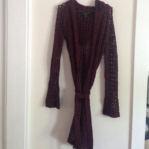 Like New Hooded Abercrombie & Fitch Long Sweater