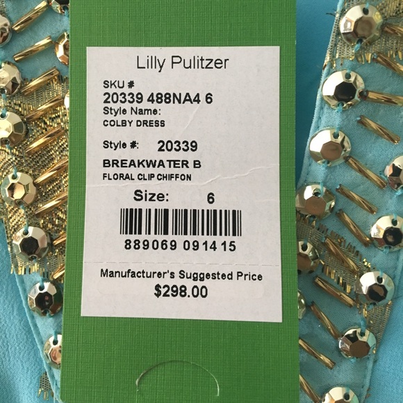 NWT Lilly Pulitzer Colby Chiffon dress - Picture 3 of 3