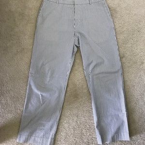 Jcrew men's seersucker pants.