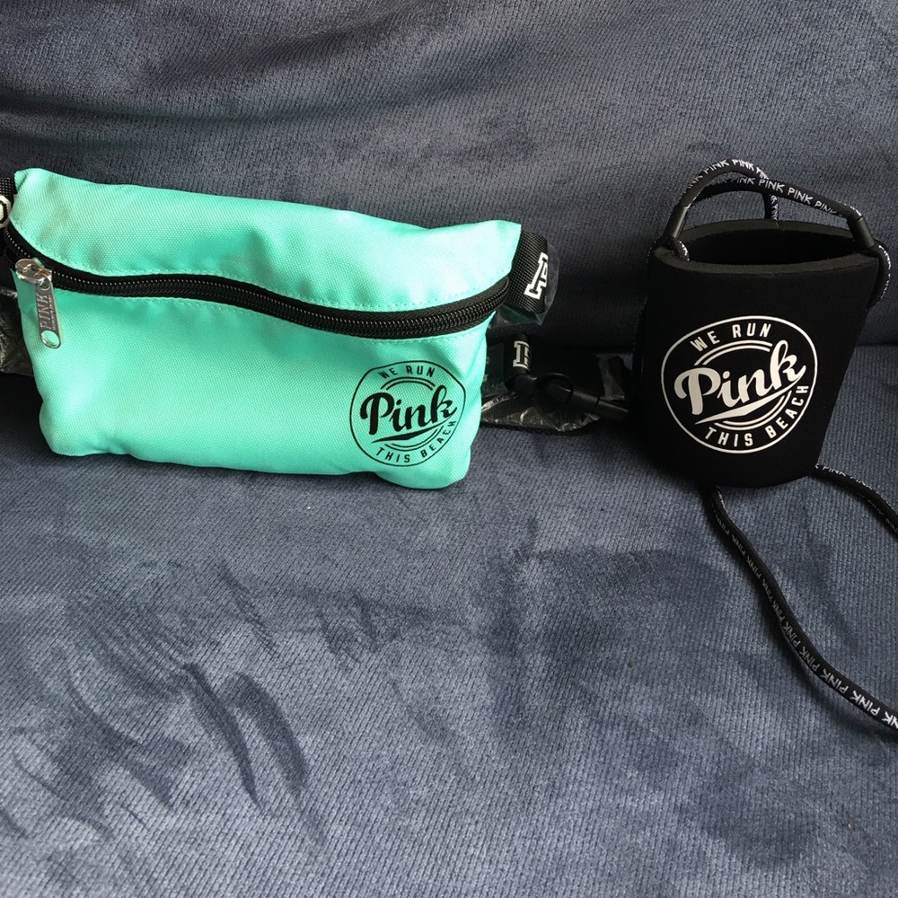 PINK fanny pack and drink landyard
