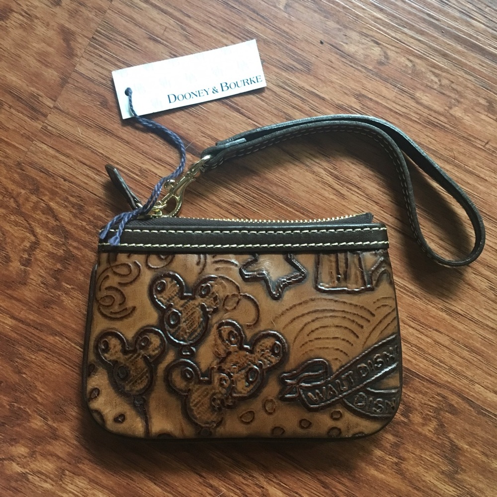 Dooney & Bourke Disney Sketch Leather Wristlet