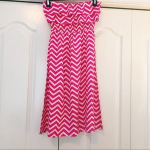 Strapless sundress