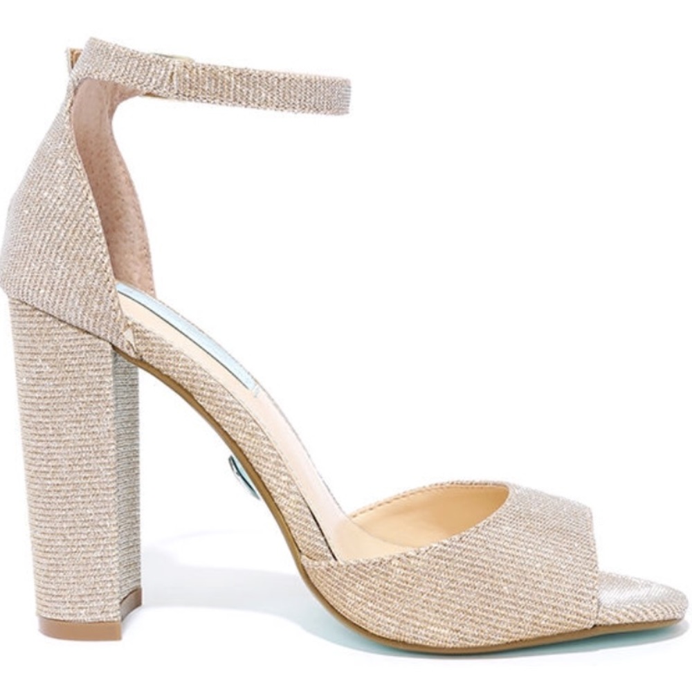 Gold/ nude tone betsey Johnson heels.