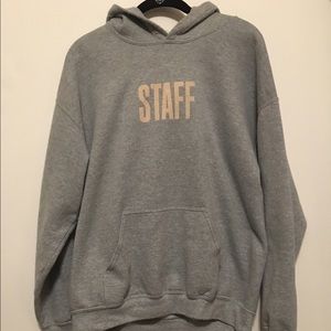 "Staff" purpose tour pullover sweatshirt