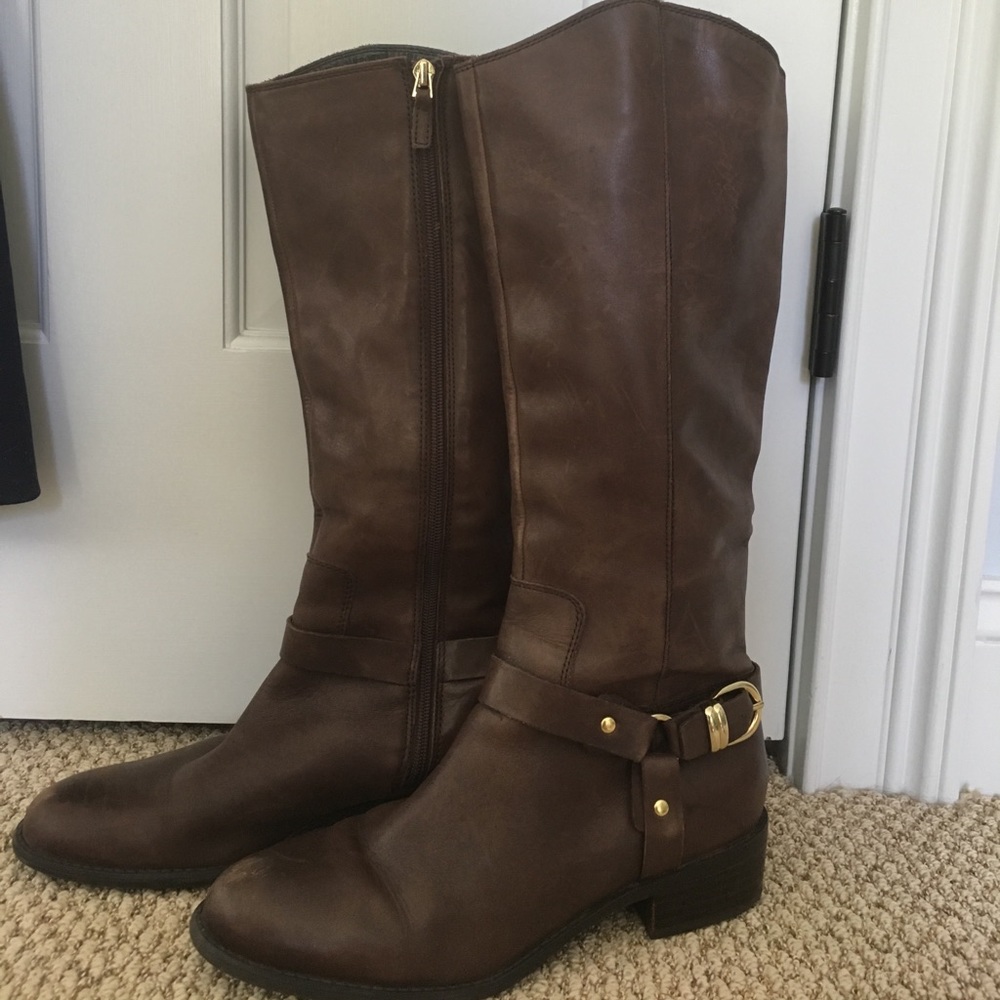 Franco Sarto Medium Brown Riding Boots