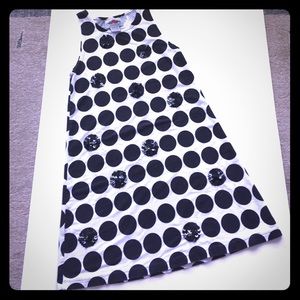 🏖4/$15 item! Kids Black Polka Dot Tshirt Dress