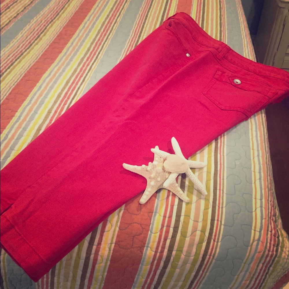 Missy's denim crop cut pants