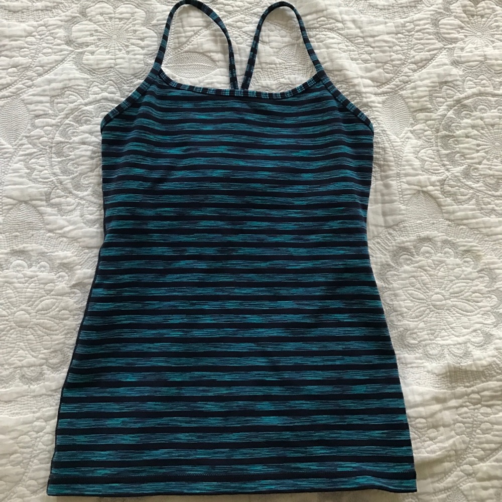 Lululemon Power Y Blue Tank Top