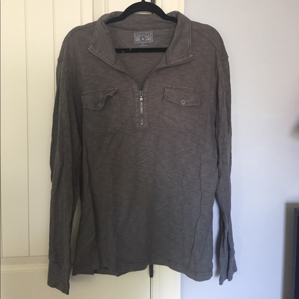 Dark Gray Converse Pullover