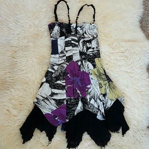 Free People raw edged dress