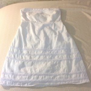 White Strapless Sundress