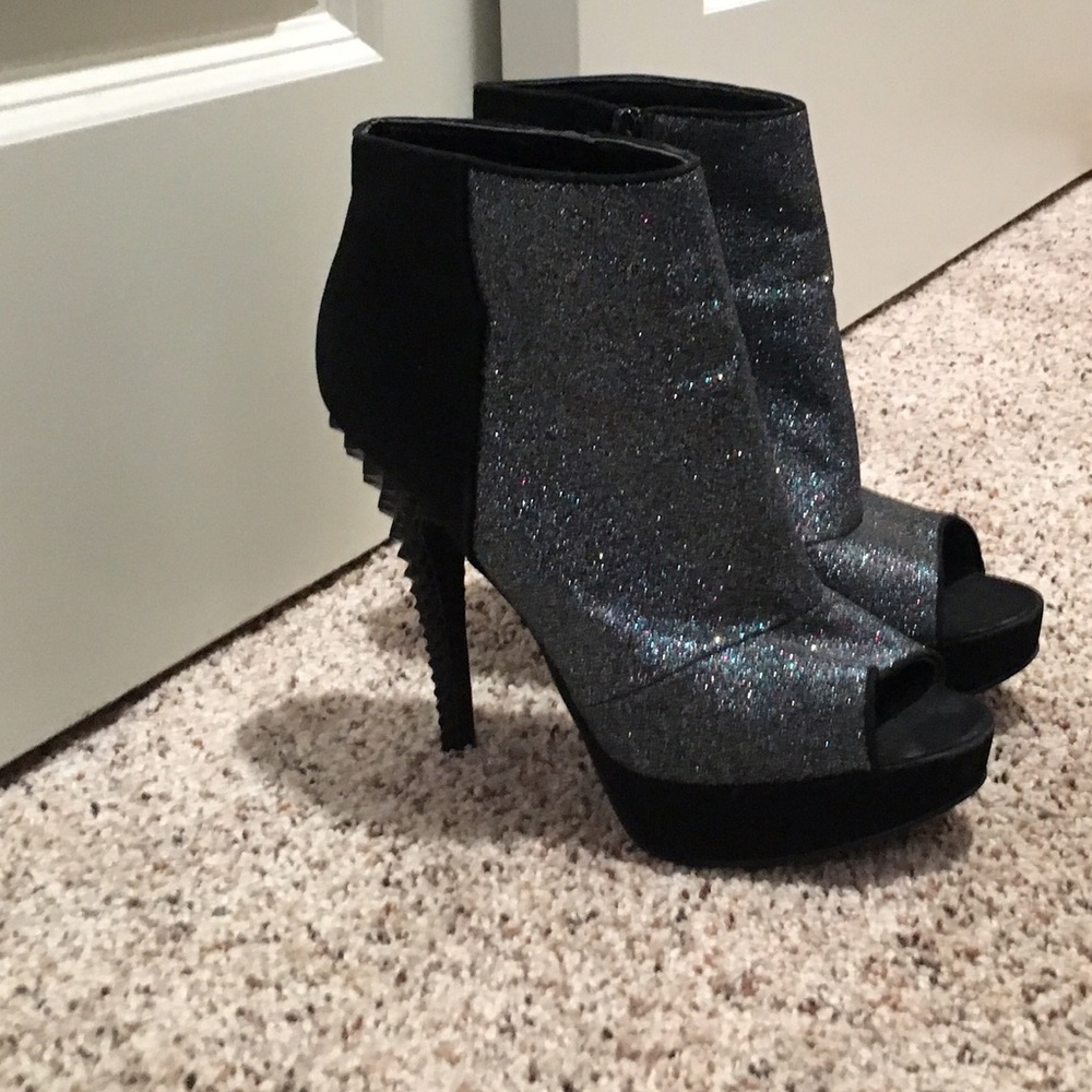 Rachel Roy sparkly, Spiked/heel booties