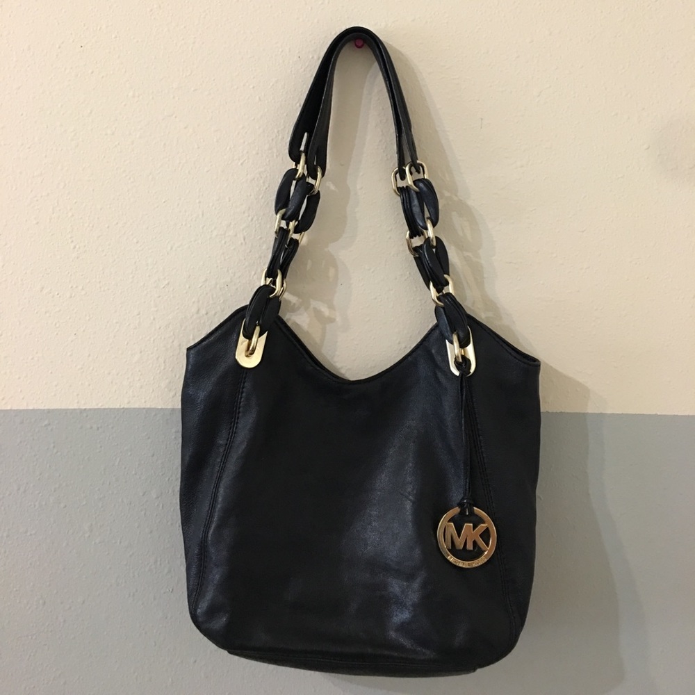 Michael Kors black with beige interior