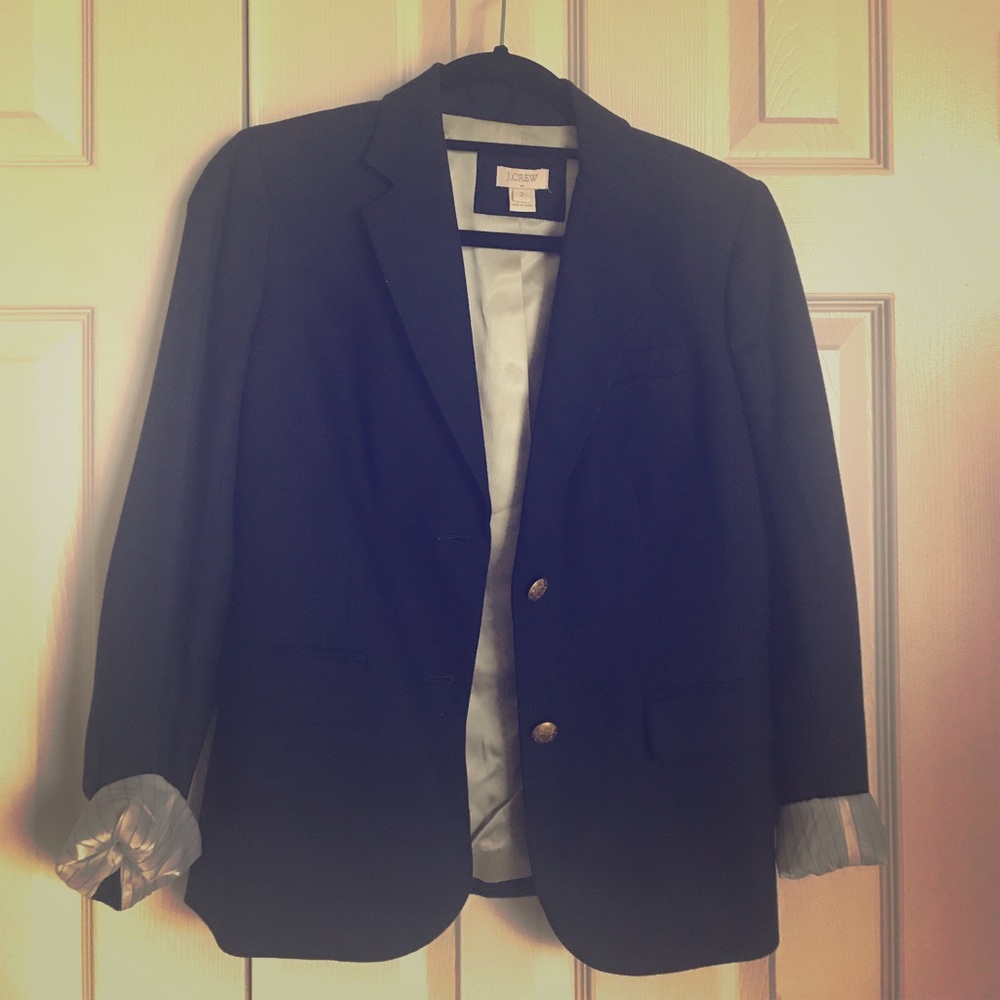 Jcrew factory wool navy blazer
