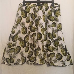 Spring/Summer White Pineapple Skirt