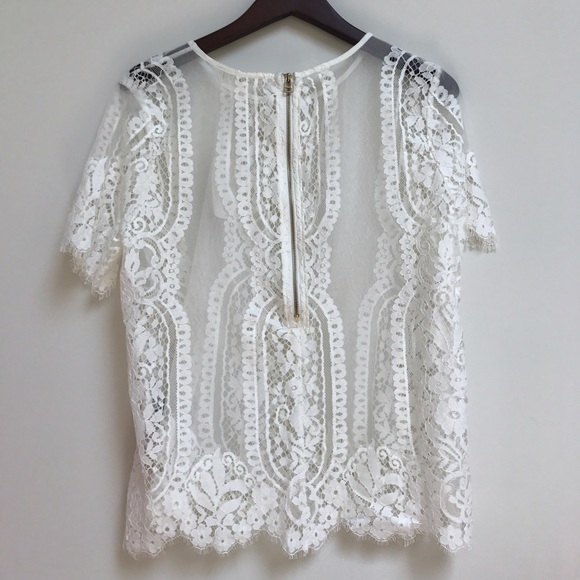 forever 21 brand new ivory lace top - Picture 5 of 6