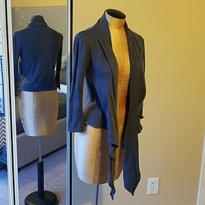 3/4 sleeve shawl collar cardigan