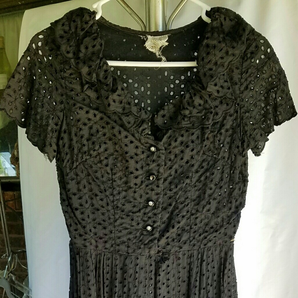 Vintage Ladies black Iolite dress