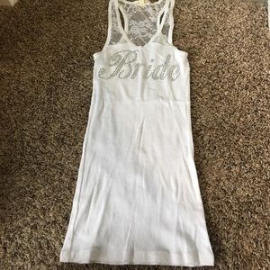 Bride tank top