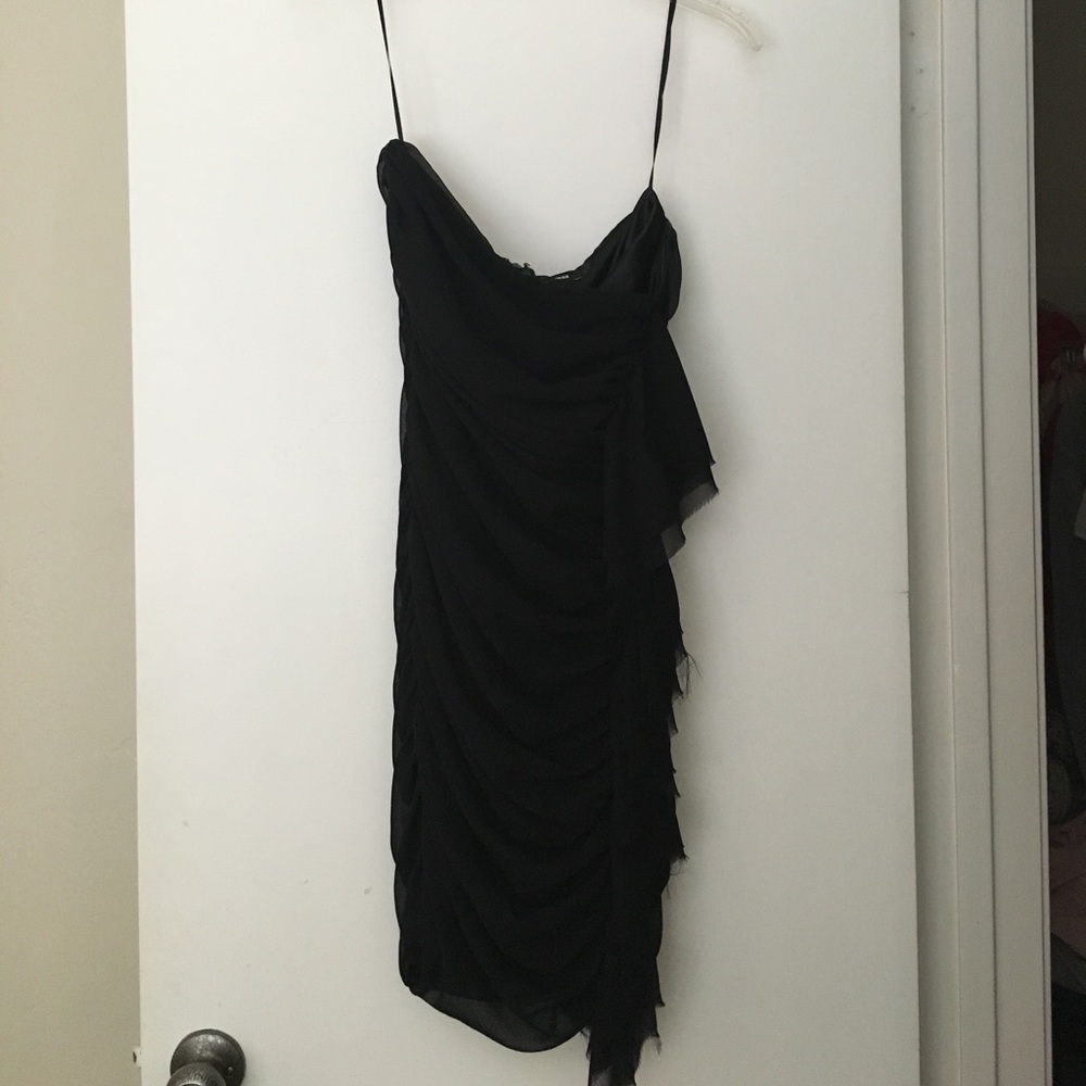 Little black chiffon dress