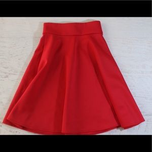 ASOS red skirt