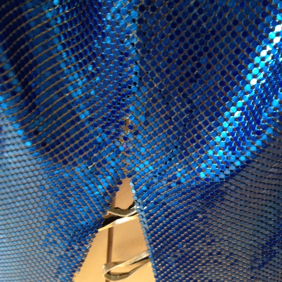 Whiting & Davis blue metal halter fits size S - Picture 4 of 5