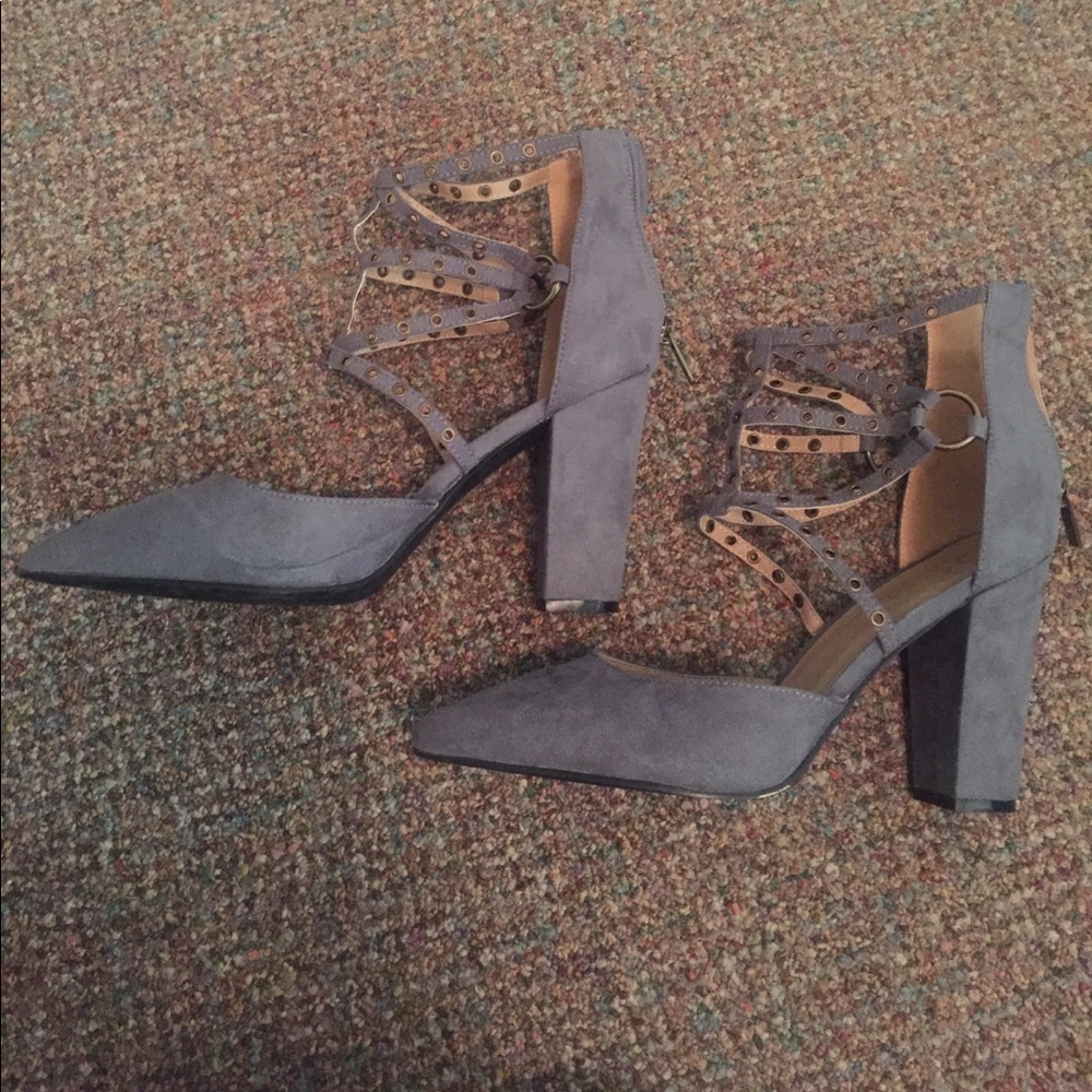 Blue/Gray High Heels