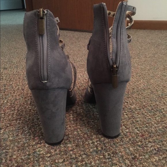 Blue/Gray High Heels - Picture 2 of 3