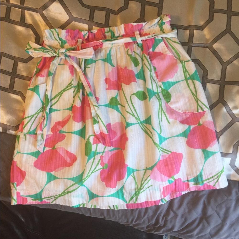 EUC Lilly Pulitzer Avery skirt in 'Had Me a Blast'