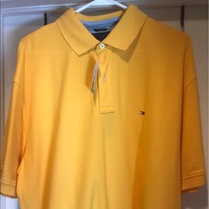 NWT Men Tommy Polo XL- Gold/Yellow. Brand New !!