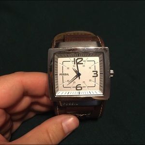 Men's Fossil watch with TWO bands