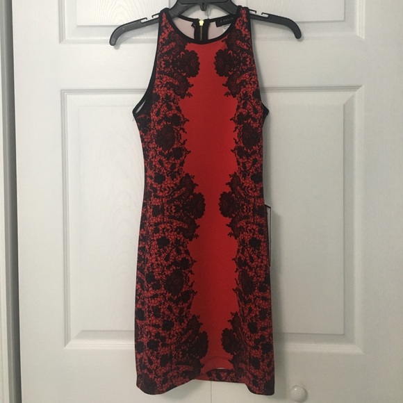 Red Bodycon Dress - Picture 1 of 4