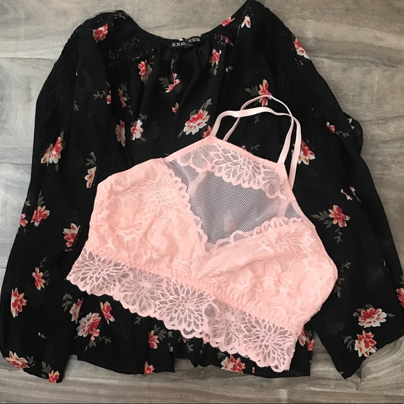 PINK Victoria's Secret Other - • vs pink | lace high neck bralette •