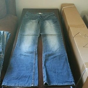 Juniors denim flared jeans