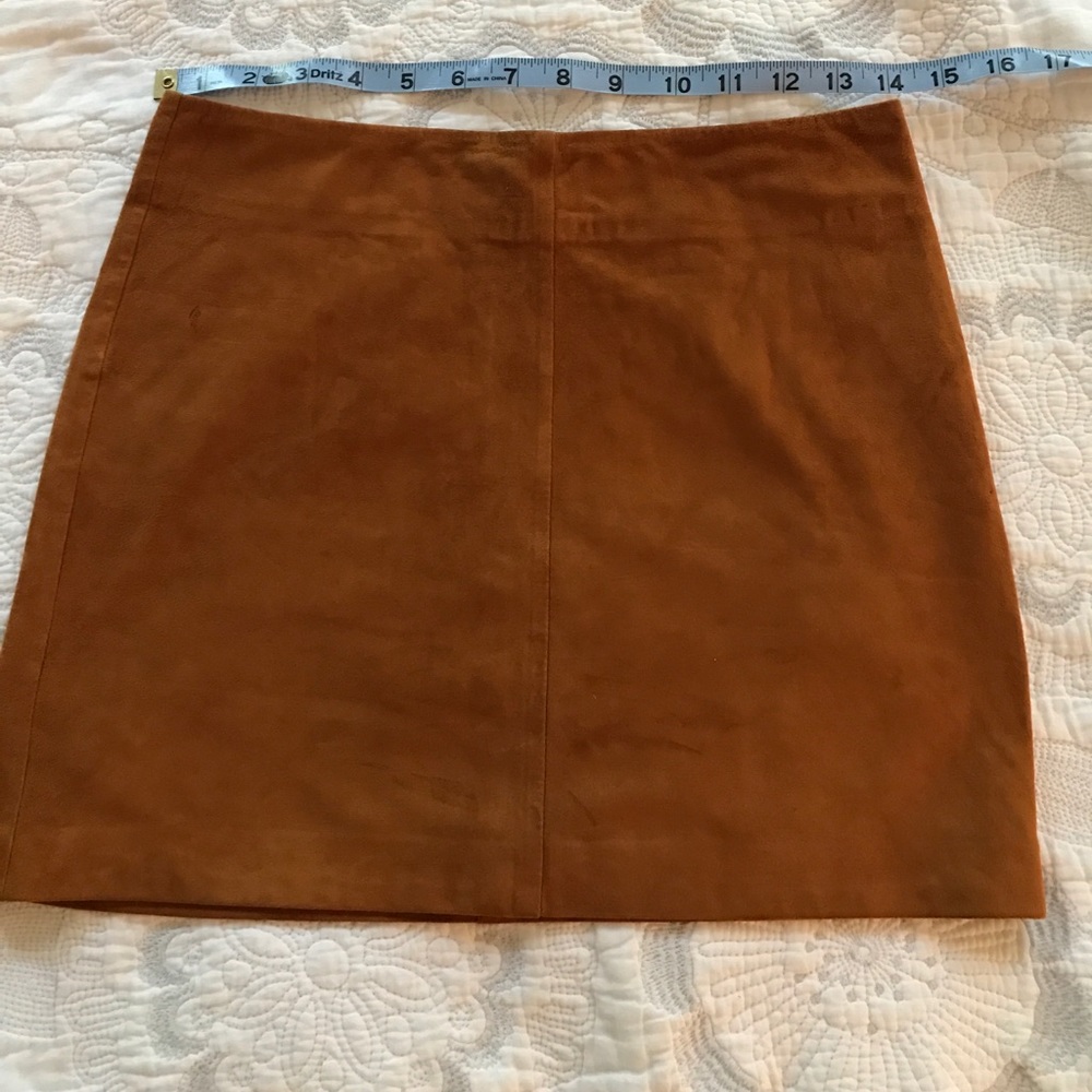 Bally Butter Soft Leather Suede Skirt