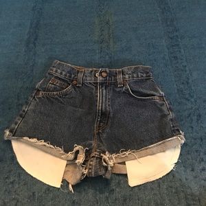 Levi High-Waisted Denim Shorts