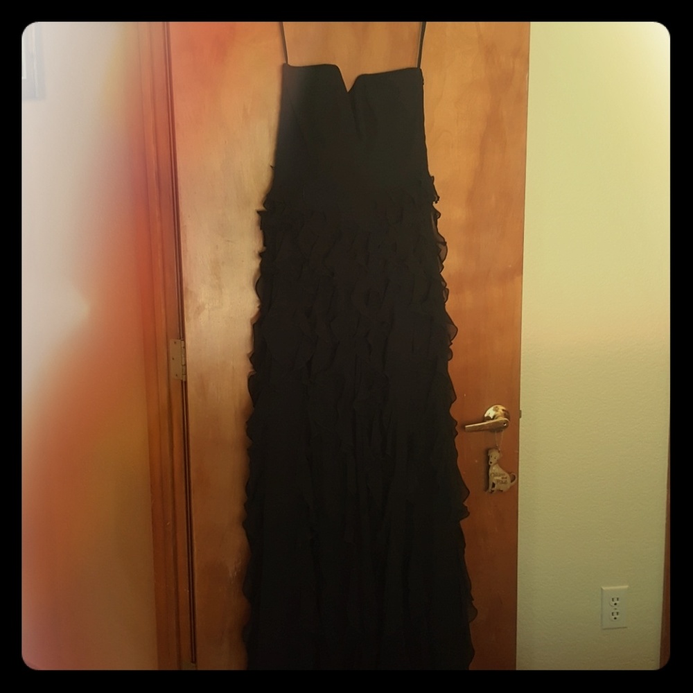 Size 6 chiffon waterfall evening dress