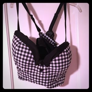 Torrid size 4 gingham bikini top