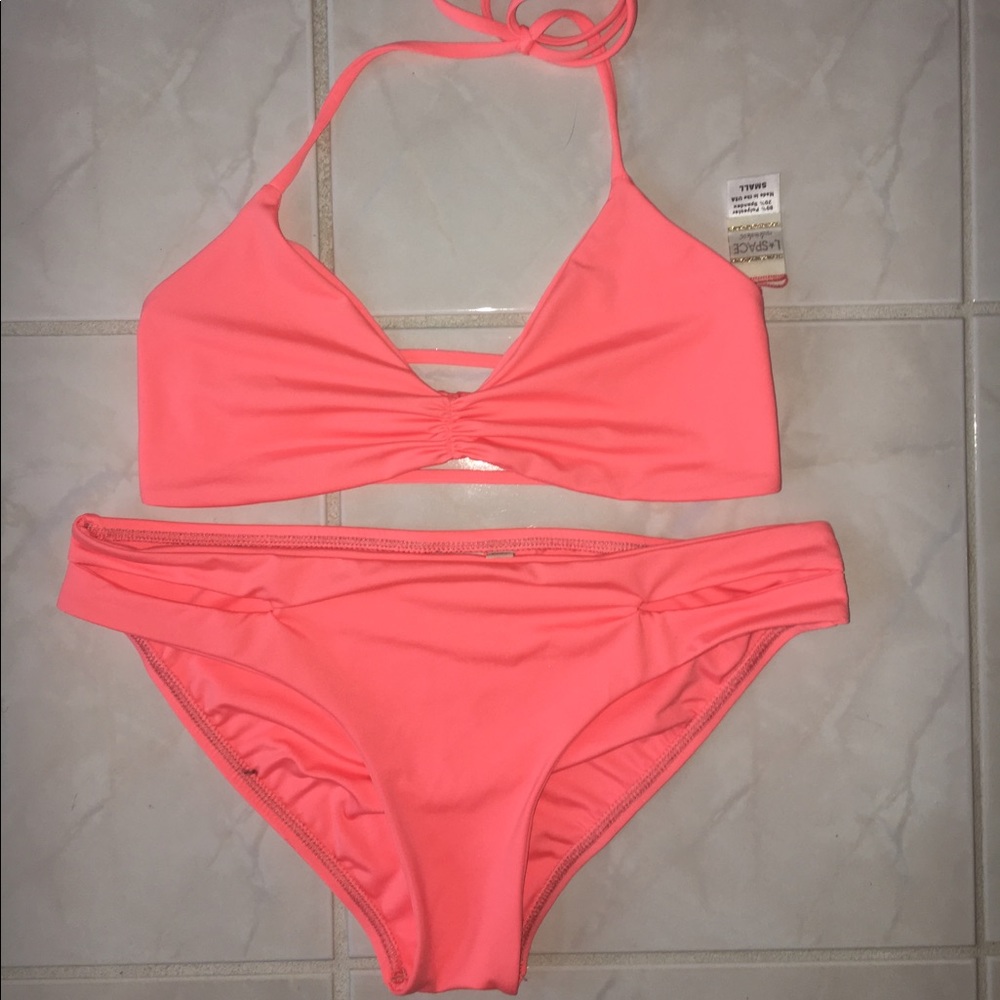 L Space Bright Coral Bikini