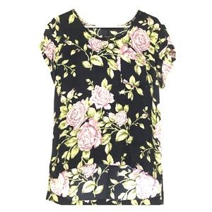 Rag & Bone Silk Navy Floral Top XS