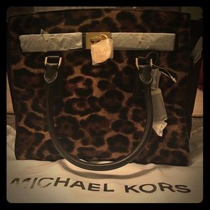 Michael Kors Hamilton Traveller Leopard Large