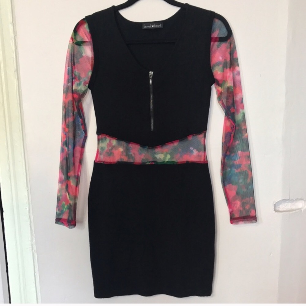 Sexy black body con mini