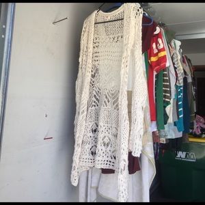 Knitted long sleeve jacket