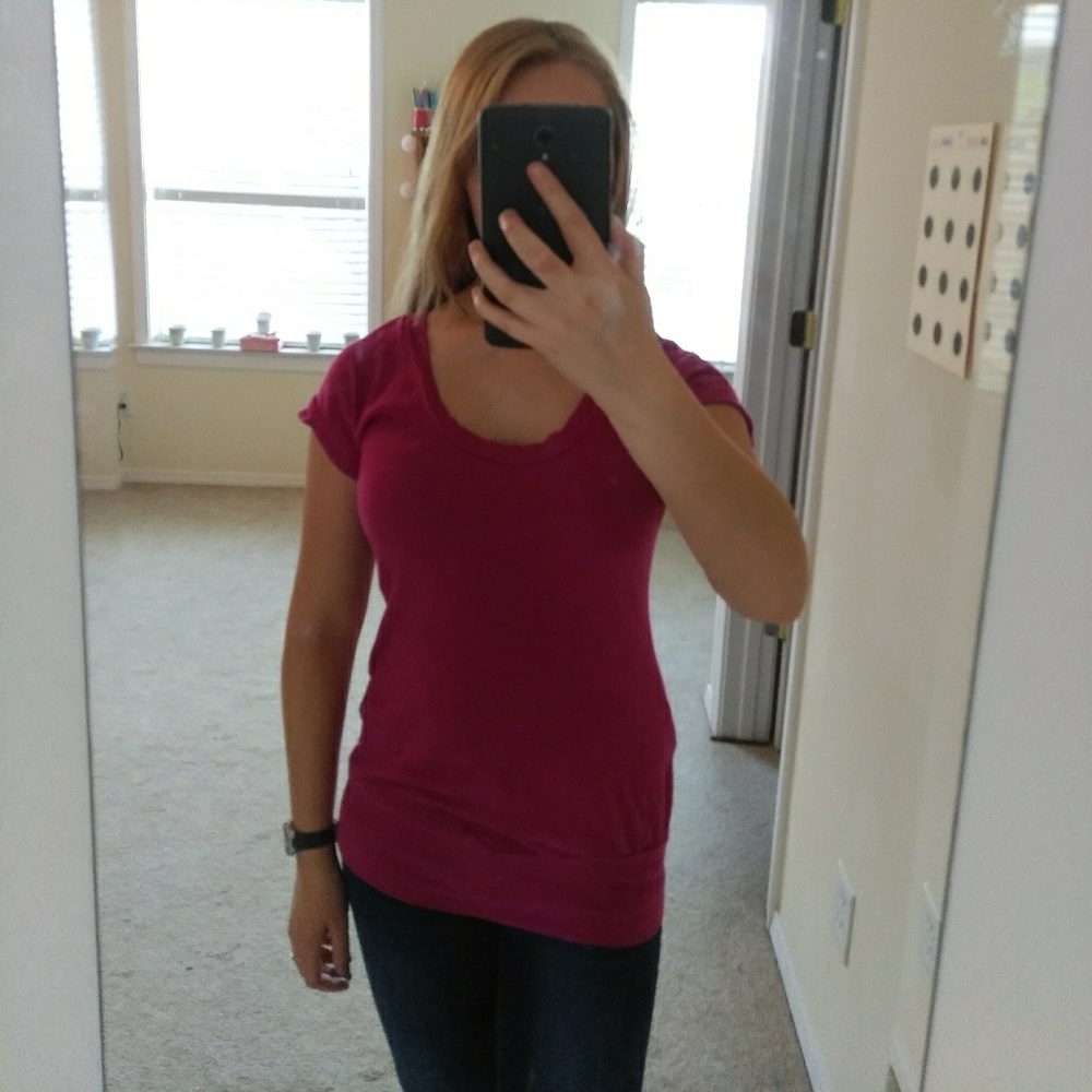 Pink fitted tshirt