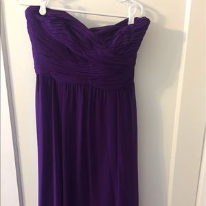 Floor Length Purple Dress