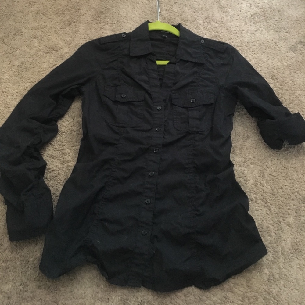 Women's military style long sleeve shirt