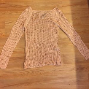Say What Pink Gold Crotchet Top