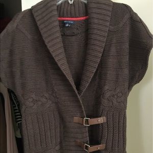 Tommy Hilfiger Short Sleeve Brown Sweater