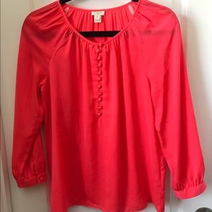 Jcrew Pink Blouse